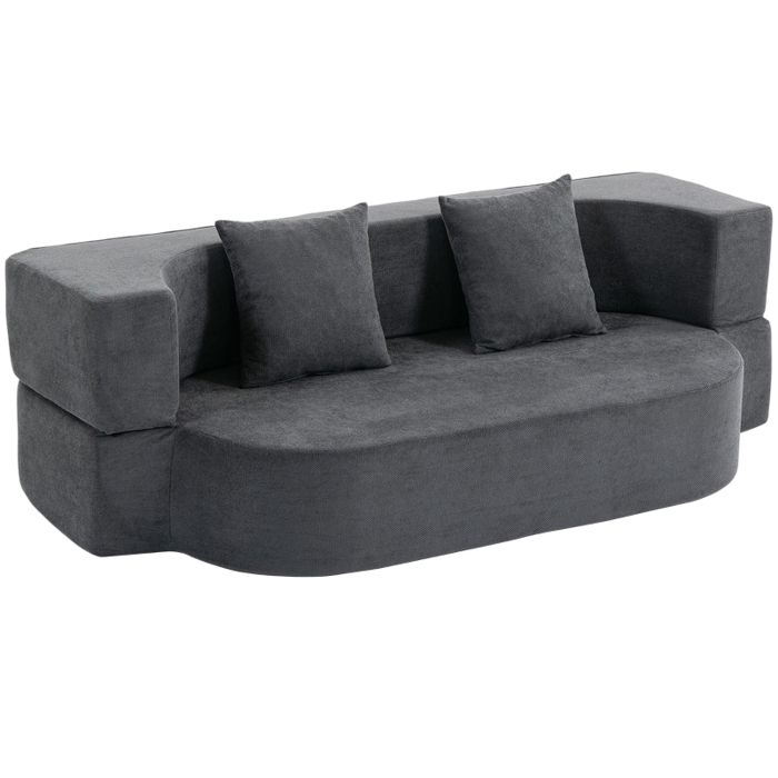 Canapé-lit sans structure - Canapé 2-en-1 - Lit d’appoint 190 cm - Mousse haute densité 30 cm - Assise large et profonde