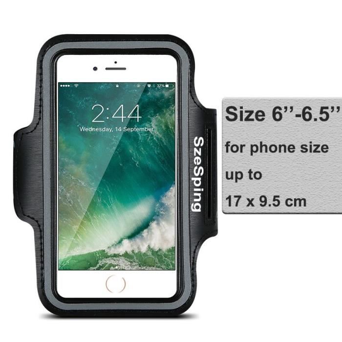 Brassard De Sport Pour Téléphone - Léger Et Ajustable - Compatible Smartphones 2" à 7" - Taille S/M/L - Pour Course, Fitness, Yoga