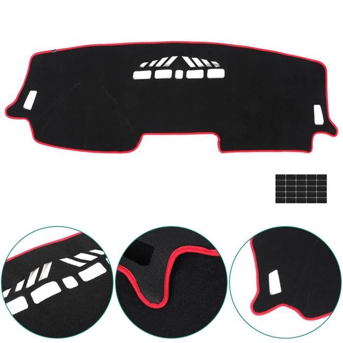Tapis De Tableau De Bord Pour Opel - Logo Insigne - Antidérapant (Silicone, Noir)