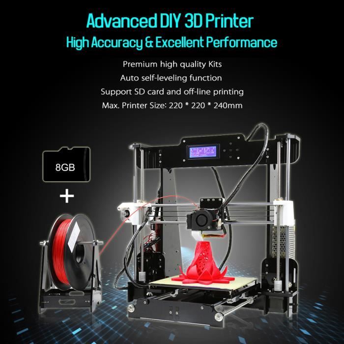 Anet A8 Haut Précision Imprimante 3D Reprap Prusa i3 DIY Kits Auto ... - Anet A8 Haut Precision Imprimante 3D Reprap Prusa