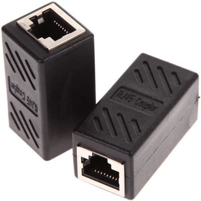 Adaptateur de câble Ethernet coupleur RJ45 2Pack femelle à  femelle-XLQ61220713_1234 - Cdiscount Informatique