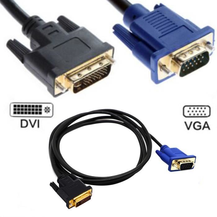 c/âble vid/éo num/érique 3 m Adaptateur VGA vers DVI