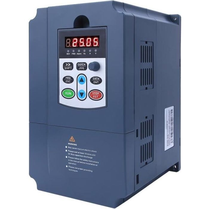 Lanqi Convertisseur de fréquence à entrée monophasée 220VAC vers sortie triphasée 0380VAC 4KW