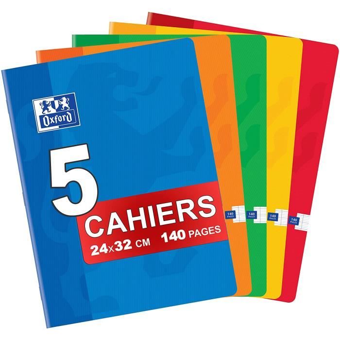 B>Oxford</b> <b>EasyBook</b> <b>Lot</b> <b>de</b> <b>3</b> <b>Cahiers</b> <b>Grands</b> Agrafes 24x32 Cm <b>96</b - 4
