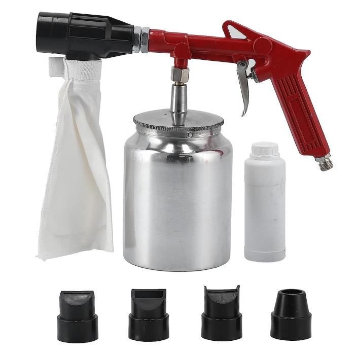 Pistolet De Sablage Michelin Avec Réservoir 1L – Sableuse à Air Comprimé, Neuve