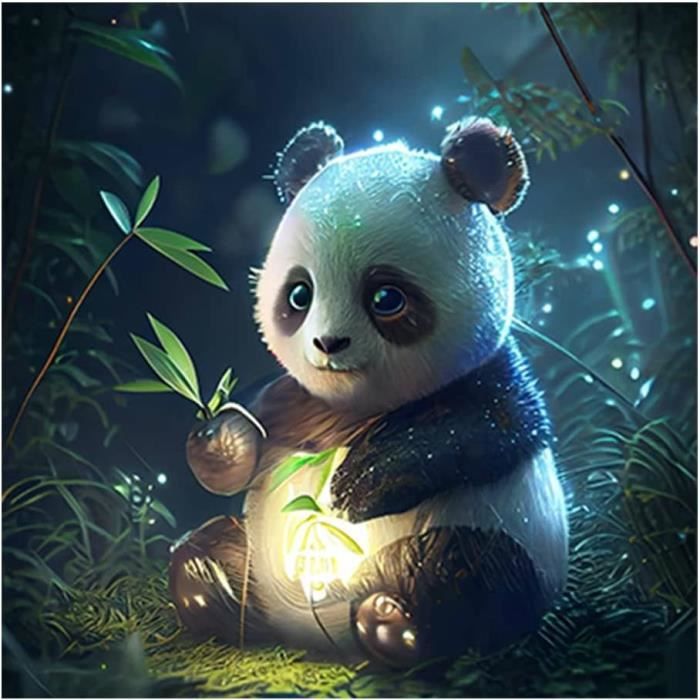 Papier Peint Mural 3D Panda Intelligent – Impression Grand Format, Effet Plein Mur, Décoration Originale