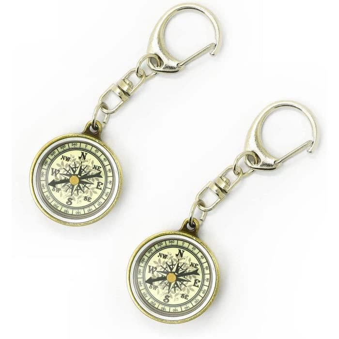 Porte-Clés Boussole Cadeaux De Fête Danniversaire Boussole Pour Enfants