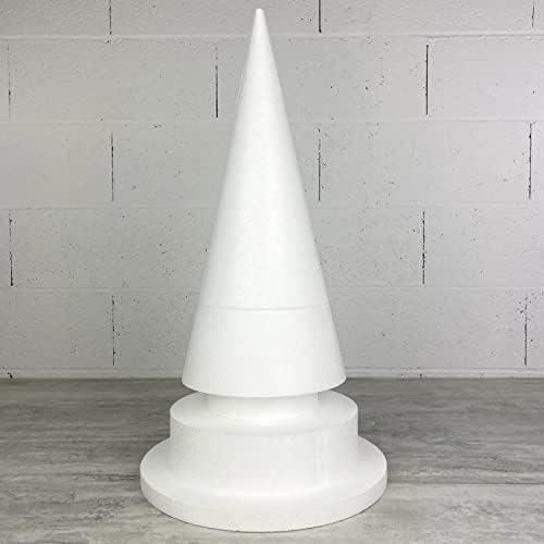 Happyami 12pcs Cônes En Mousse Polystyrène 10cm - Sapin Noël Bricolage Artisanat