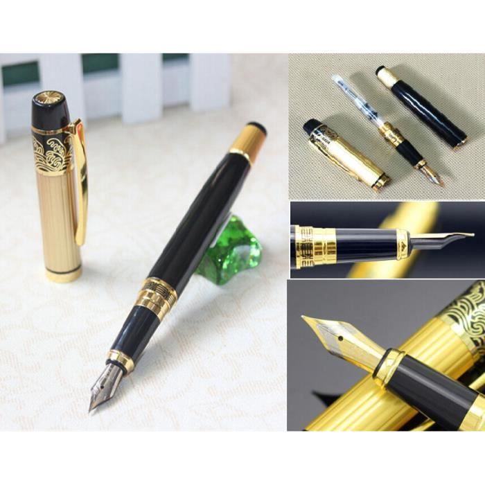 Magnifique Stylo Plume Noir Et Or Luxe Achat Vente Stylo