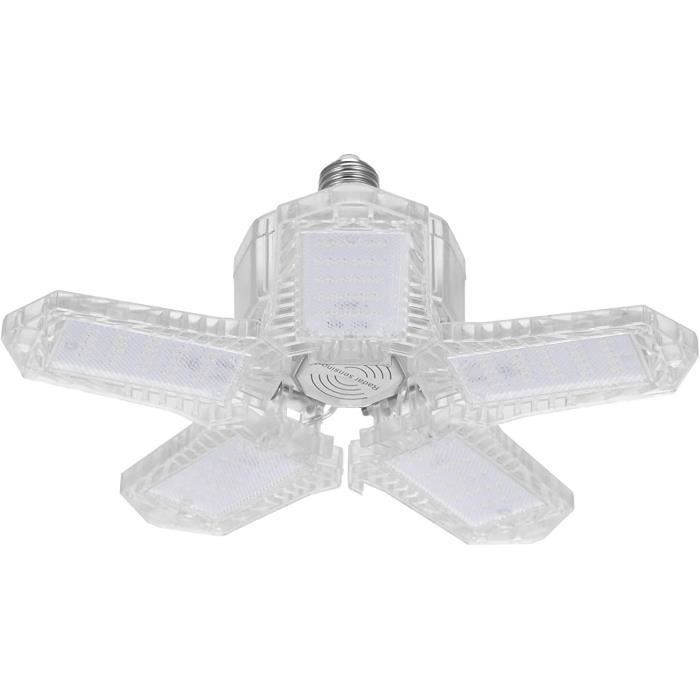 VINGVO Plafonniers De Garage à LED Plafonnier LED Garage 120W Déformable 11000LM Lumière Blanche