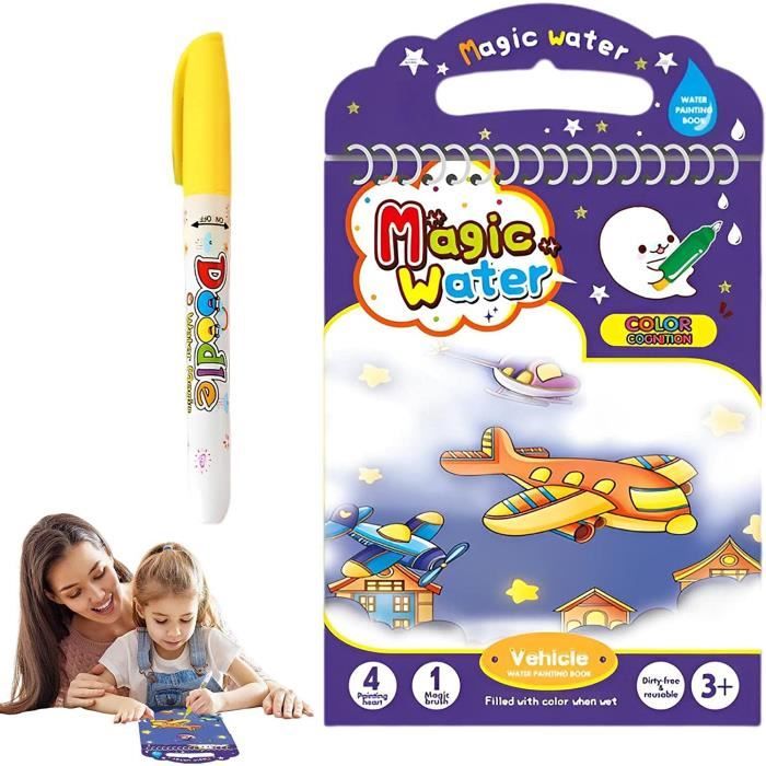 Livre Coloriage à Eau Enfant Livre De Coloriage à L'Eau Pour Enfants 3-8 Ans | 20 Pages Aventure