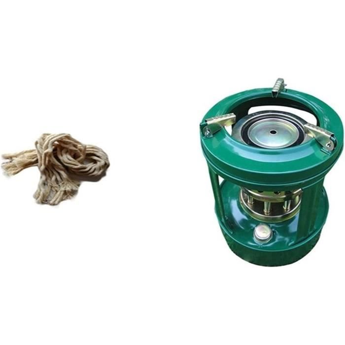 Réchaud Camping Vintage Beccon - Kérosène 1 Mèche - Vert émaillé - Hollande