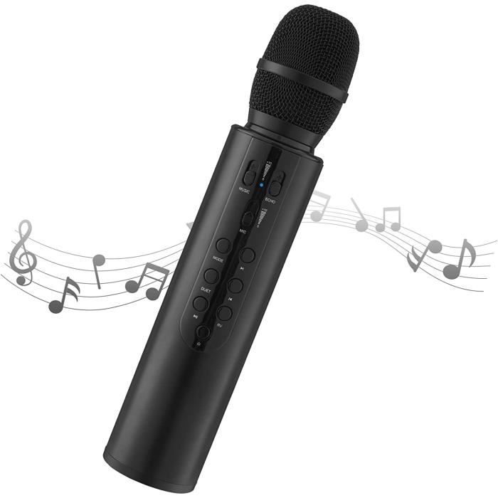 Micro Karaoké Sans Fil Aceshop - Bluetooth, Haut-Parleur Intégré - 2000mAh - Compatible IOS/Android - Pour Fêtes