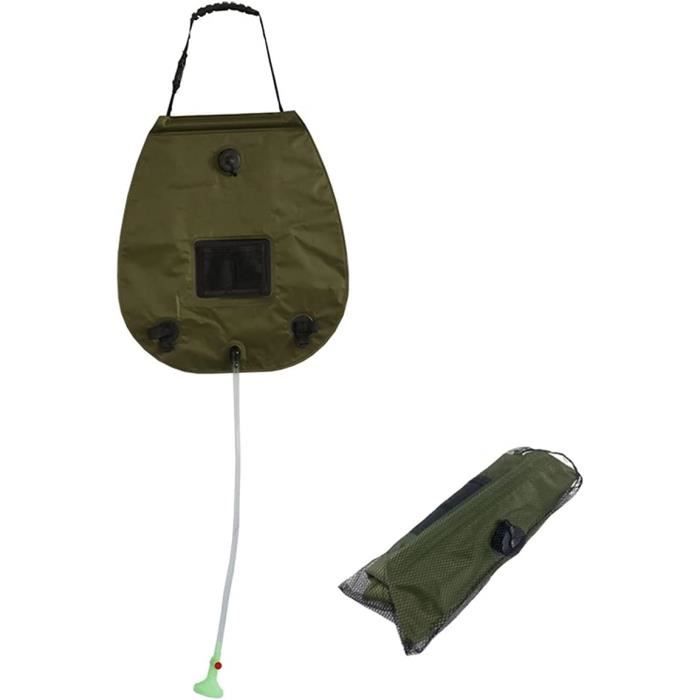 Lixada Douche Solaire Portable 20L – Sac De Douche PVC, Idéal Camping Rando, Nettoyage Animaux, Chauffe En 3h