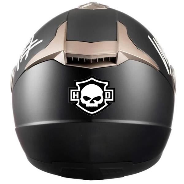 Stickers pour Casque r/étro r/éfl/échissant Harley Davidson cr/âne