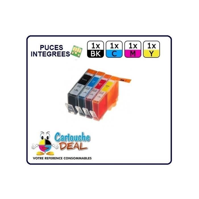 4 Cartouches D'encre Compatibles HP 364 XL - Pour Photosmart 5510 Et Autres, Neuves Sous Blister