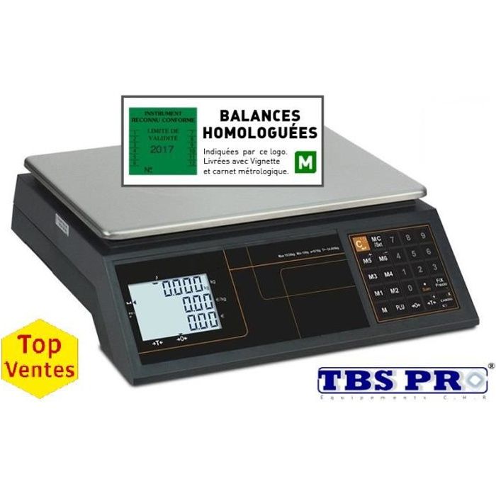 Balance commerciale poids 30 KG avec vignette de 2 ans