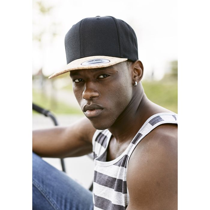 Casquette Snapback Flexfit CORK Noir 80% Acrylique 20