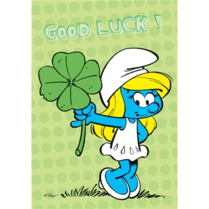 Carte Postale Les Schtroumpfs Schtroumpfette Good Luck 10x15cm Cdiscount Beaux Arts Et Loisirs Creatifs