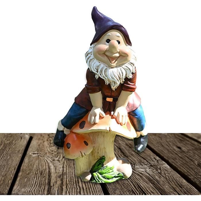 Nain De Jardin De Moto - 13,3 Cm X 13 Cm - Statue étanche - Protection