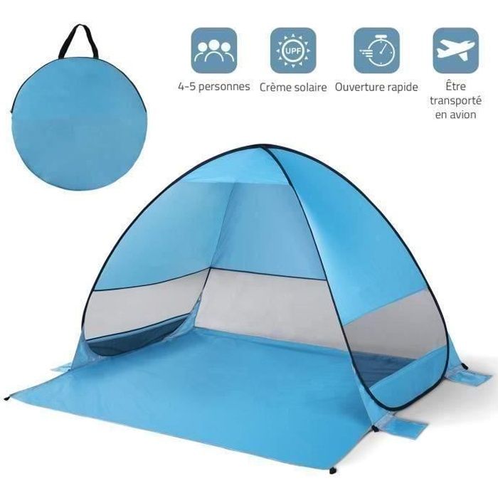 Tente De Plage Instantanée Modgal - Abri Solaire Automatique 140x70x50 Cm, Portable Pour Plage, Camping, Pique-nique