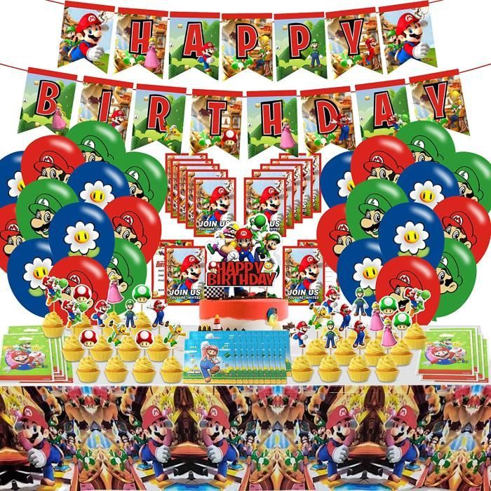 Decorations De Fete D Anniversaire Super Mario Accessoires De Decoration De Fete Mario Banniere Happy Birthday Decoration D An Cdiscount Maison Decorations De Fete D Anniversaire Super Mario Accessoires De Decoration De Fete Mario Banniere Happy Birthday Decoration D An Cdiscount Maison
