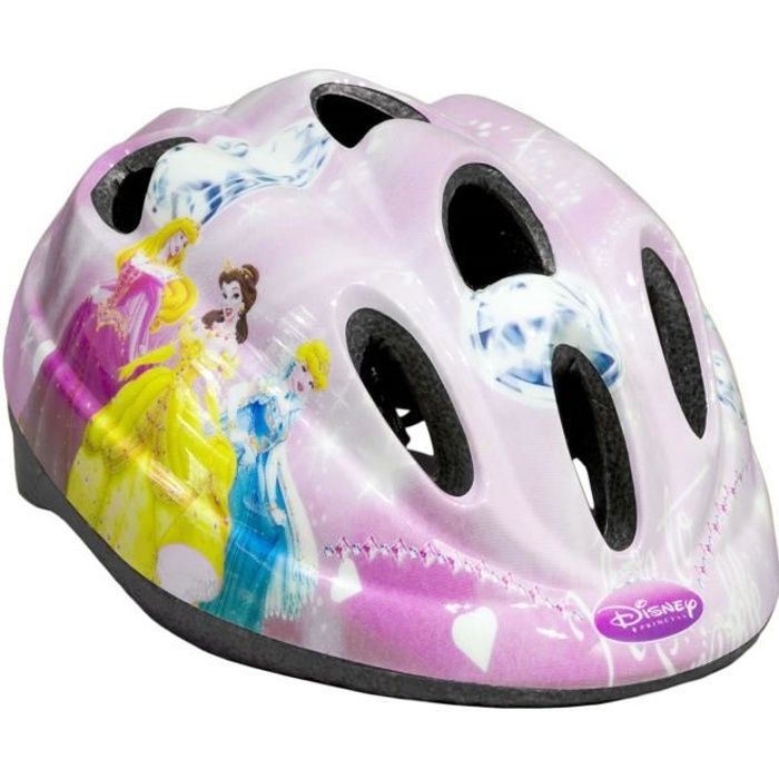 Casque vélo enfant Princesses - Disney - 50-56cm - Rose - Garantie 2 ans