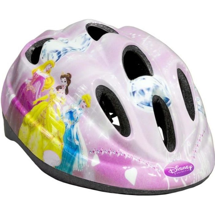 Casque velo enfant Princesses Disney 50 56cm Rose Garantie 2 ans Cdiscount Sport