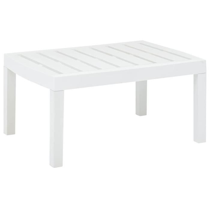 neuf&4841magnifique table de jardin table extérieure décor contemporain - table de reception table de bistro balcon blanc 78x55x38
