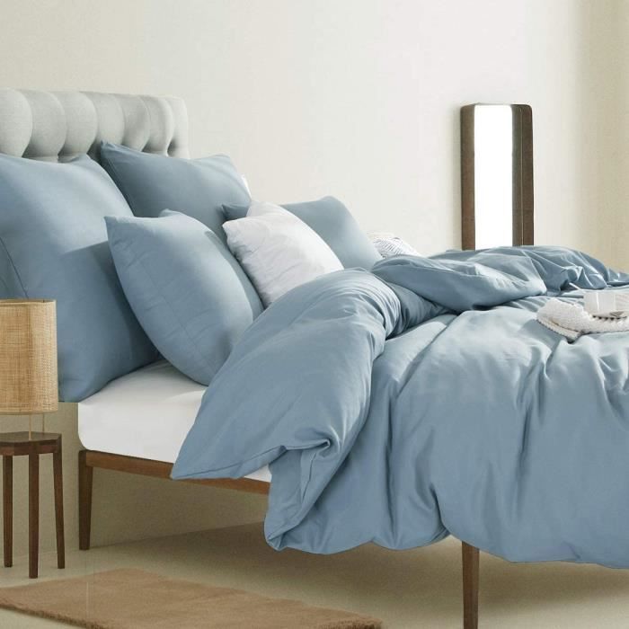 ZTYROLJ Housse Couette Lion 90x190cm - Parure Lit Enfant Microfibre Avec Taie 40x60cm, Fermeture Zippée