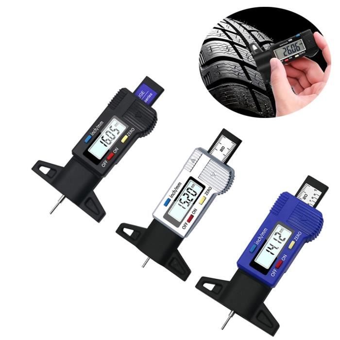 Jauge De Profondeur De Bande De Roulement Pour Pneus - Plage 0-20 Mm - En Plastique ABS - Pour Voiture, Moto, Camion - Poche Portable - 2