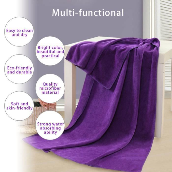 HURRISE serviette en microfibre Serviette de bain de massage en