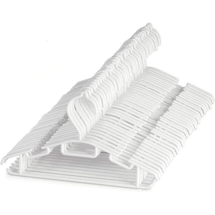 Lot De 30 Cintres Anti-dérapants Pour Bébé/enfant - Plastique Uni, Gain De Place - Stockage Vêtements Petits - 2