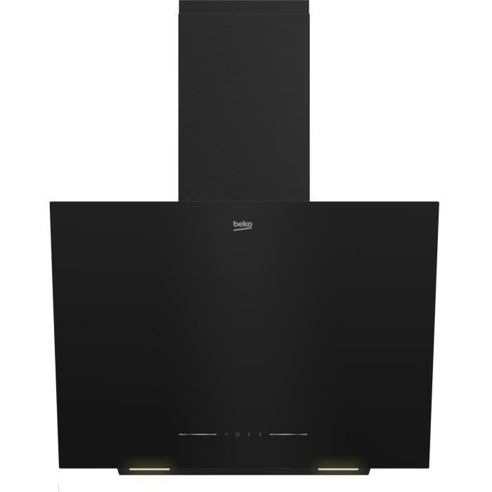 Hotte Murale Beko BHCA66741BBHF – Débit 400 m³/h, 3 Vitesses, Noir