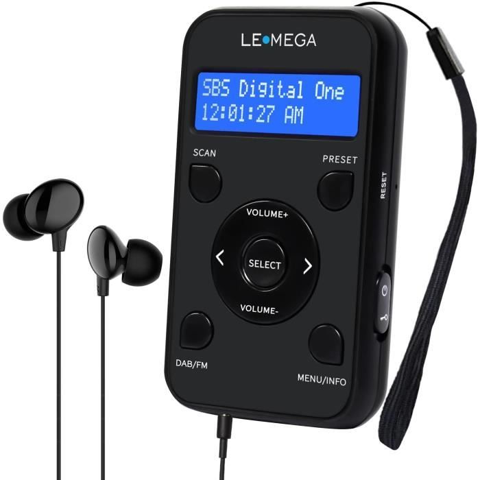 Radio De Poche Dab Dab Fm Lemega Pr1 Radio Portabau Design Sportif radio-de-poche-dab-dab-fm-lemega-pr1-radio-portabau-design-sportif