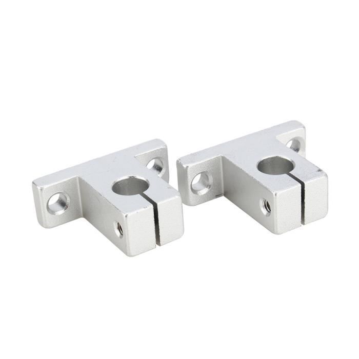Axe Strut Rails Cikonielf Support de rail linéaire SK10 à 2 pièces, support de l'axe ...
