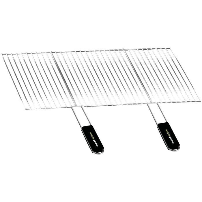 COOK IN GARDEN Grille barbecue recoupable 70x40cm