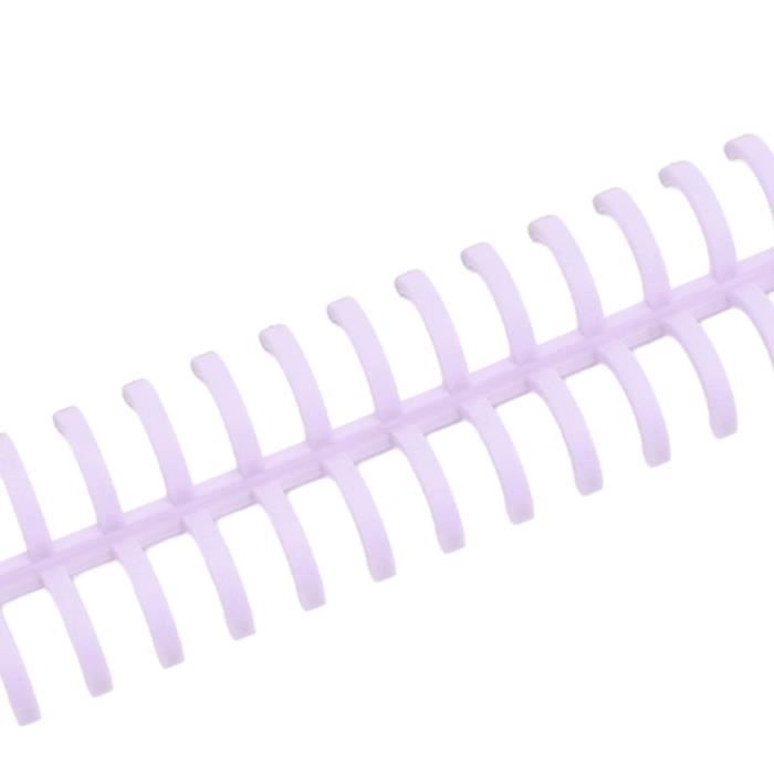 GOTOTOP Anneau En Spirale De Reliure 20 Pièces 30 Trous Anneau De Reliure En Plastique à