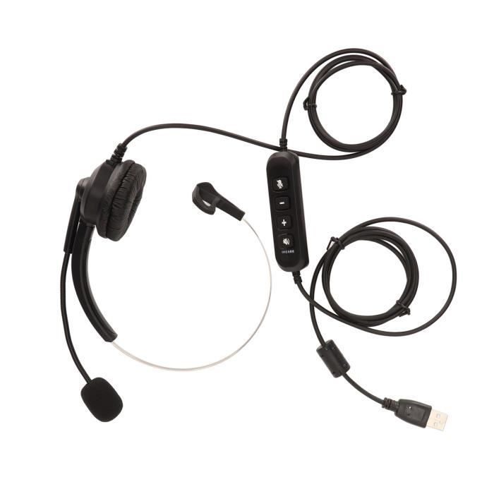 Casque USB avec Microphone FDIT H390 USB ENC - Réduction du bruit