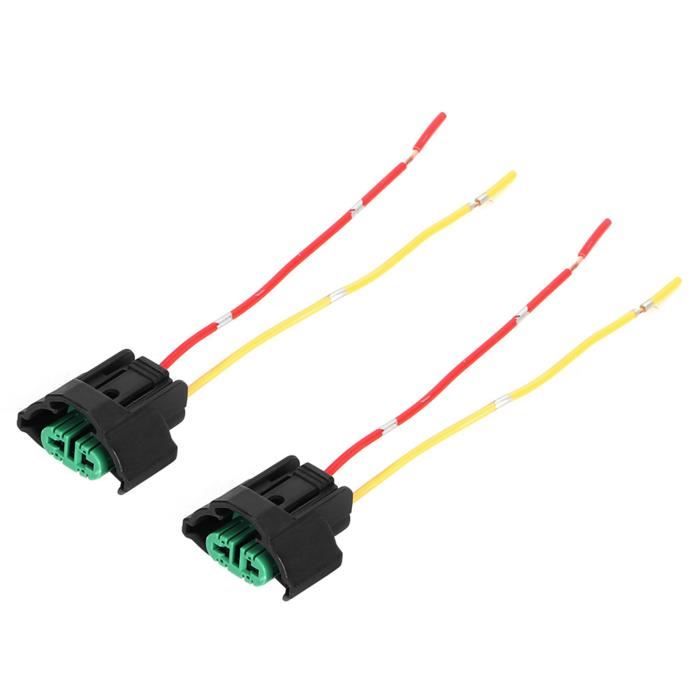 Adaptateur Femelle H11/H8 Pour Phares Et Antibrouillards - Câblage Cuivre Haute Qualité - Plug And Play - Lot De 2