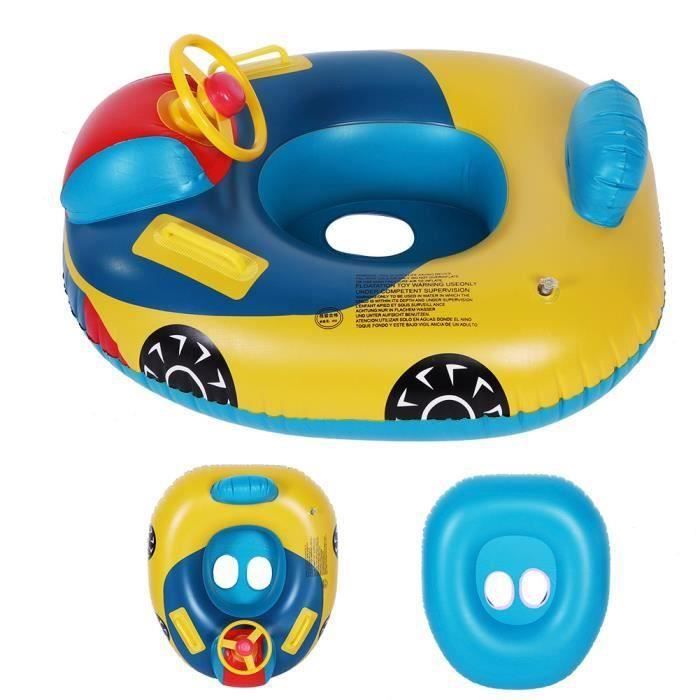 Bouée Gonflable Voiture De Police MEZHEN - Anneau Natation Enfant 71x57cm