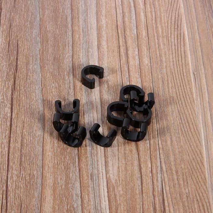 10x Guides De Câble C-Clips En Alu Pour Vélo Route, VTT, VTC – Fixations De Durite, 13 Mm
