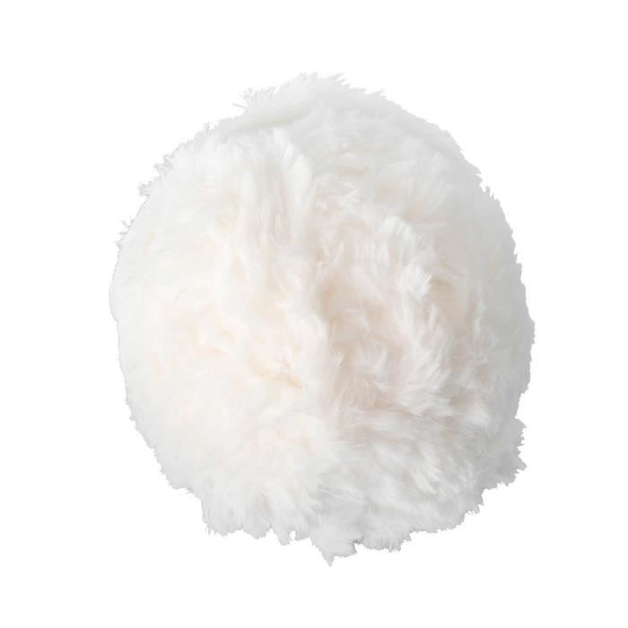 Pelote de Laine Fil Doux Moelleux En Fausse Fourrure Tricoter Crochet blanc  Pookso1