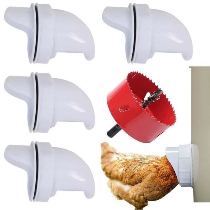 Meilleurs prix pour Mangeoire automatique - JORMFTTE - 6 ports - Étanche - Zéro déchets - Pour poules