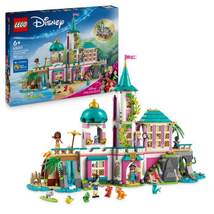 LEGO® Disney Princess 43267 Le château des princesses et les animaux royaux - vue 2