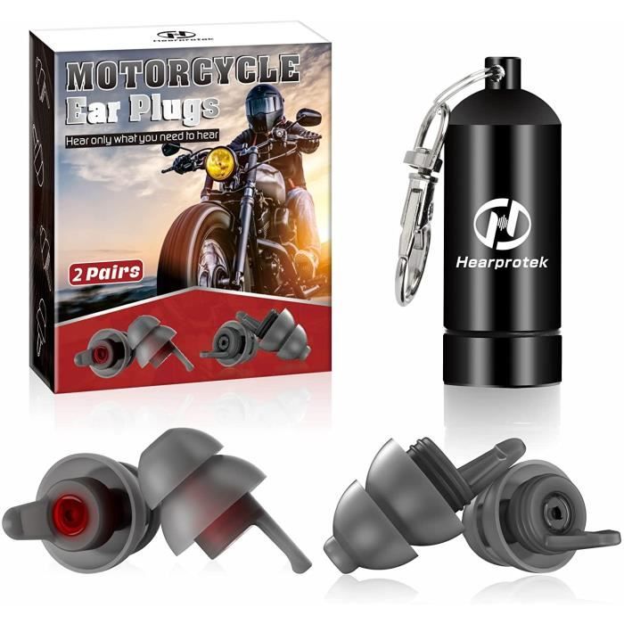 Bouchon D Oreille D Oreilles Moto Paires Hearprotek Confortable Bouchons Réutilisables La