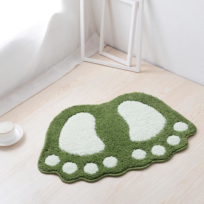 8 Paires De Marqueurs De Pieds En Plastique Pour Salle De Classe - Forme Empreinte, Antidérapants, Rouge