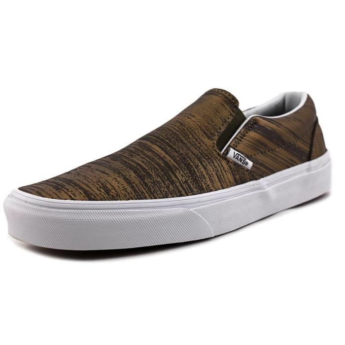 Vans Classic Slip-On Cuir Chaussure de Basket Doré - Achat ... Vans Classic Slip-On Cuir Chaussure de Basket Doré - Achat ...