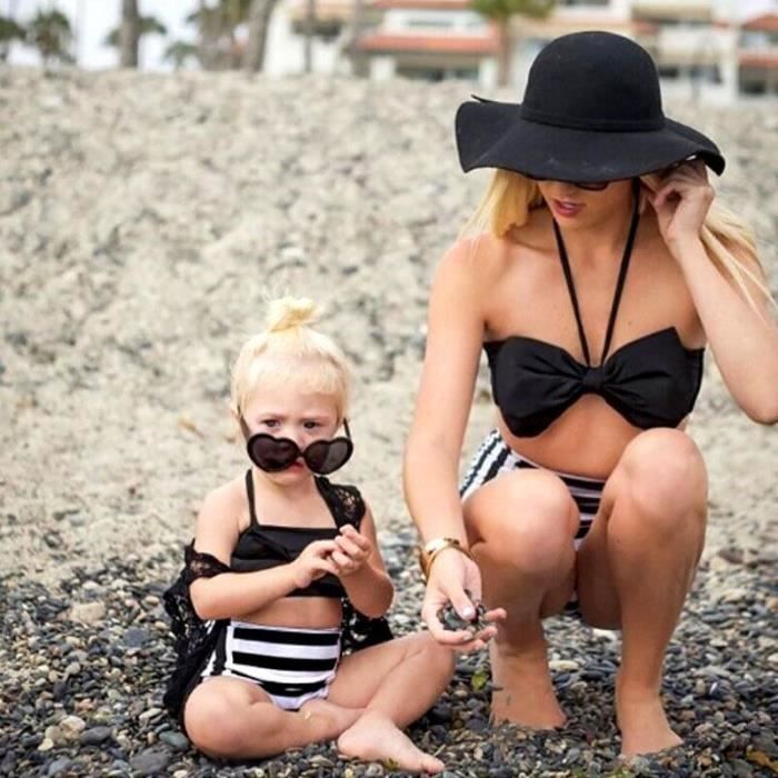 Maman Et Fille Sexy Maillot De Bain Maillot De Bain Mere Maillot De Bain Parent Enfant Kids Cdiscount Pret A Porter