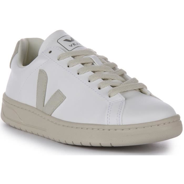 Veja Baskets synthétiques à lacets pour femmes Veja Urca CWL - Blanc Gris - VEJA - Synthétique - Lacets